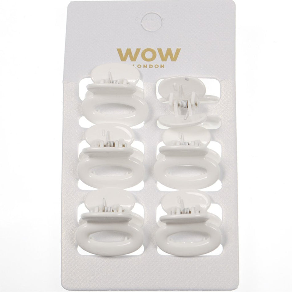 Wow Hair Grip Mini White 6'S 008540