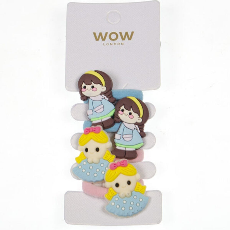 Wow Hair Clip Assorted 4'S 009073