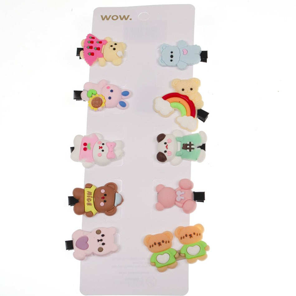 Wow Kids Hair Clip Assorted 10'S 009264