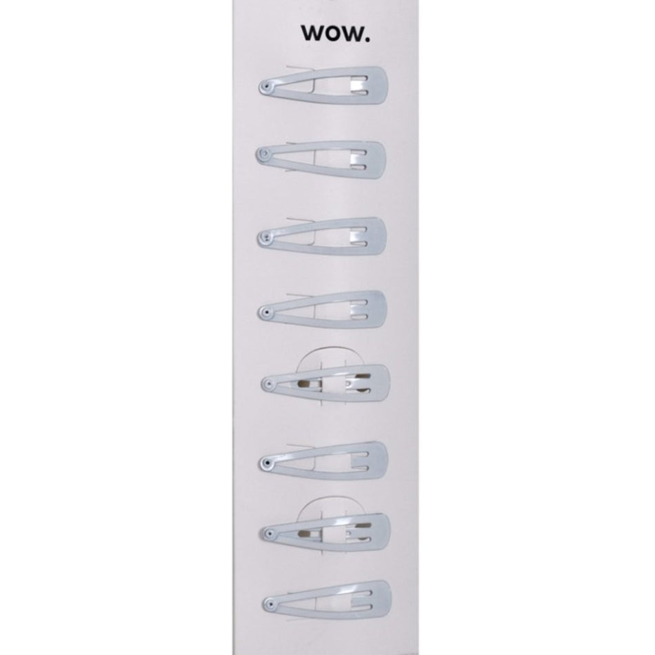Wow Hair Clip White 8'S 290013