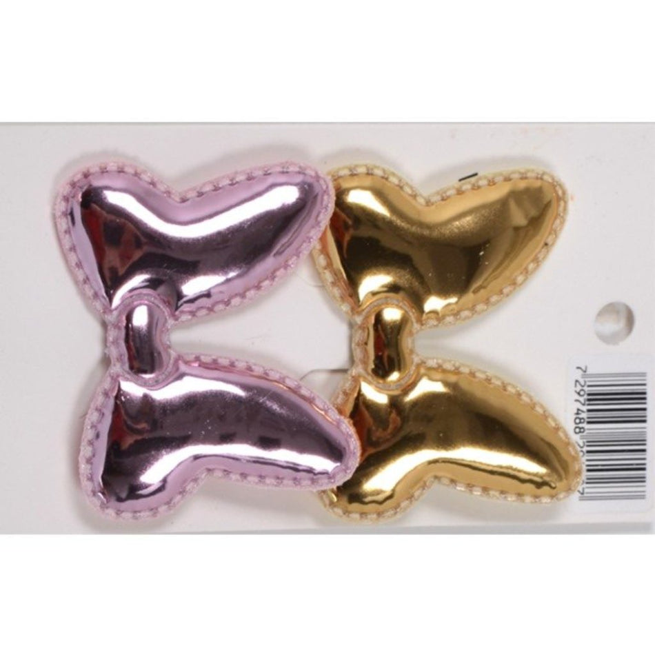 Wow Hair Clip Pink & Gold 2'S 291027