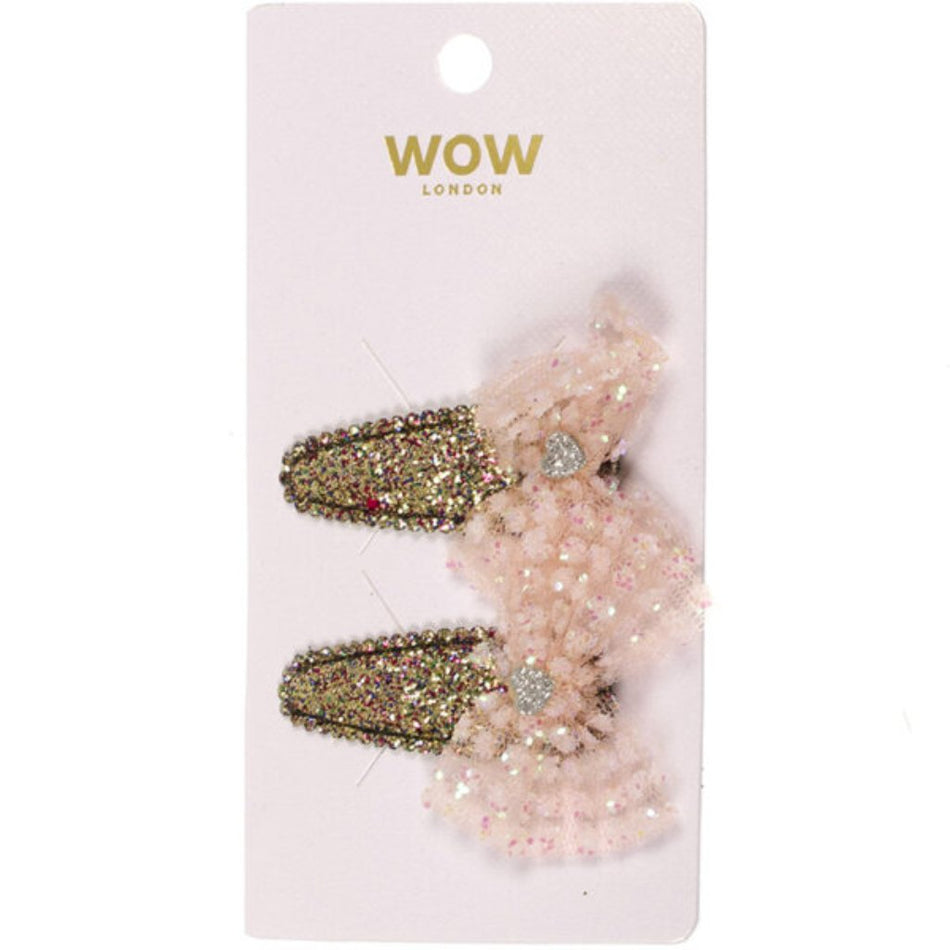Wow Hair Clip Gold & Pink 2'S 304628A/B