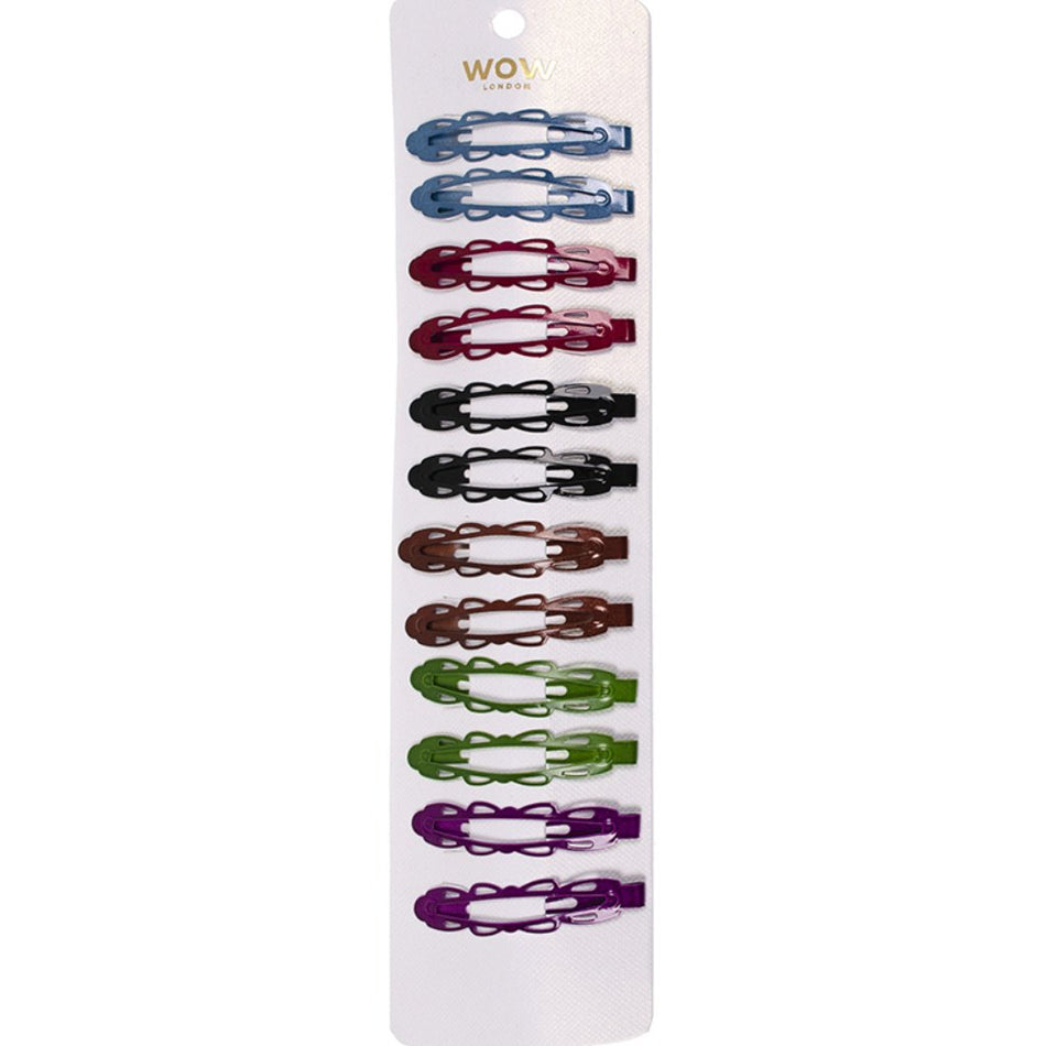 Wow Hair Snap Clip Assorted 12'S 415775