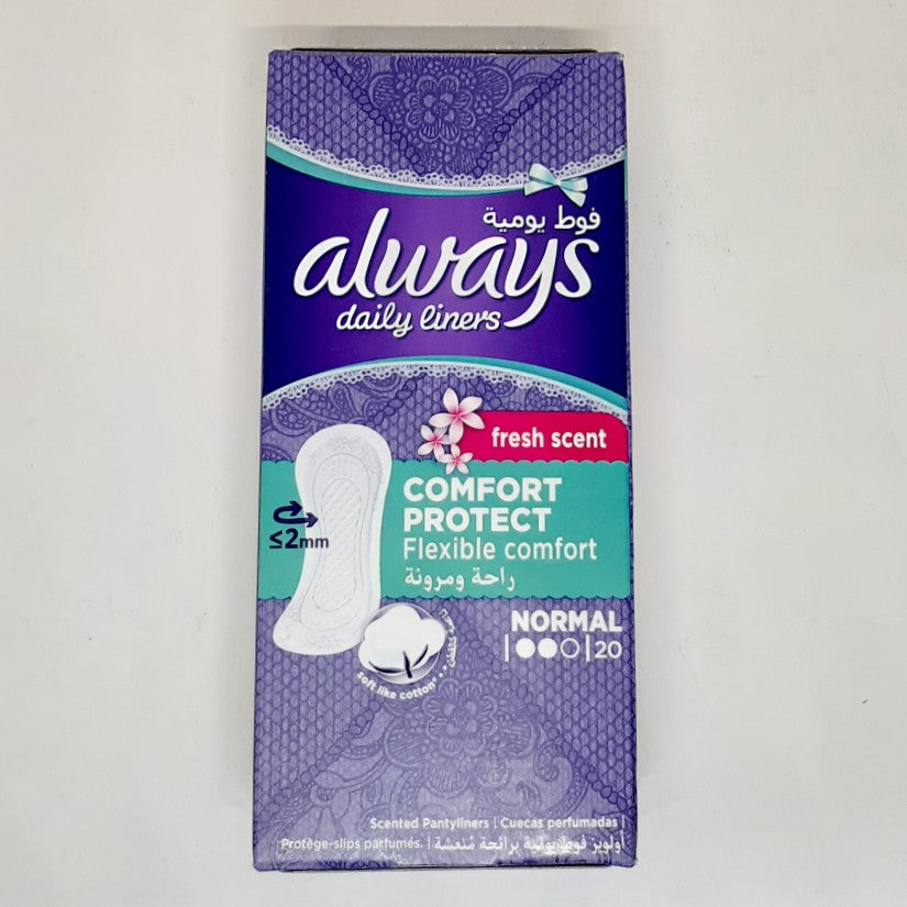 20'S Always Pantyliners Comfort Protect Fresh Scent