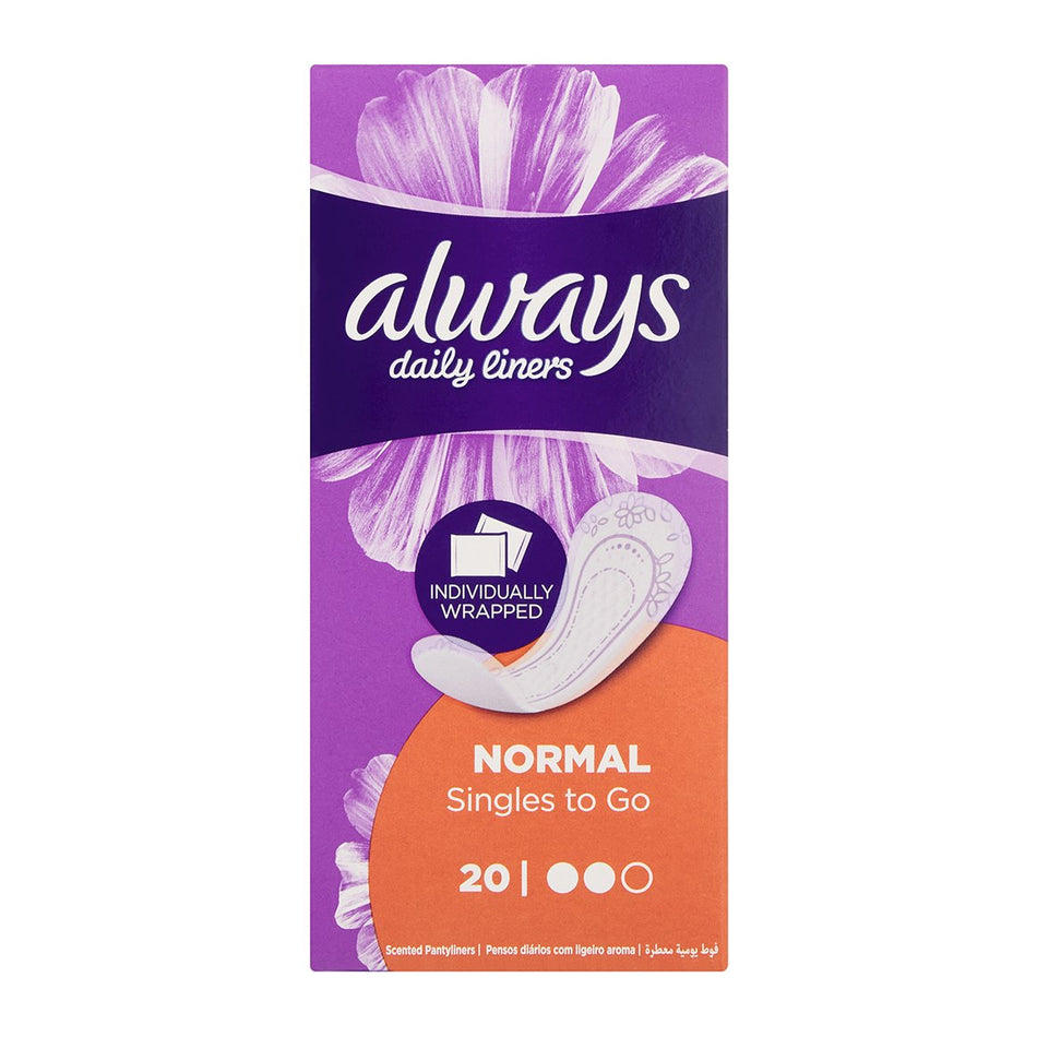 20'S Always Panty liners Normal Wrapped