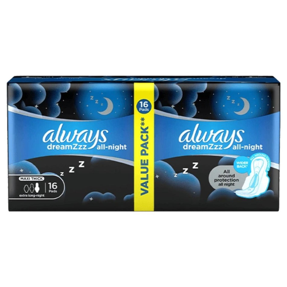 16'S Always Sanitary Pads All Night