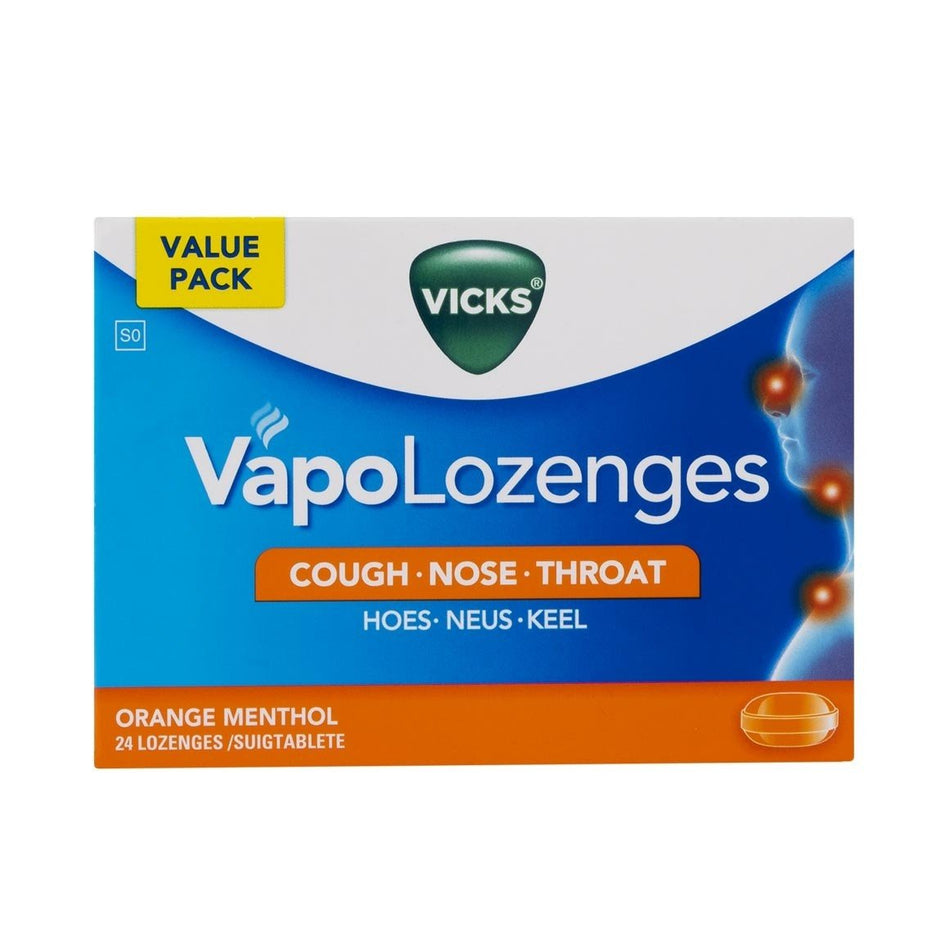 24'S Vicks Lozenges Orange
