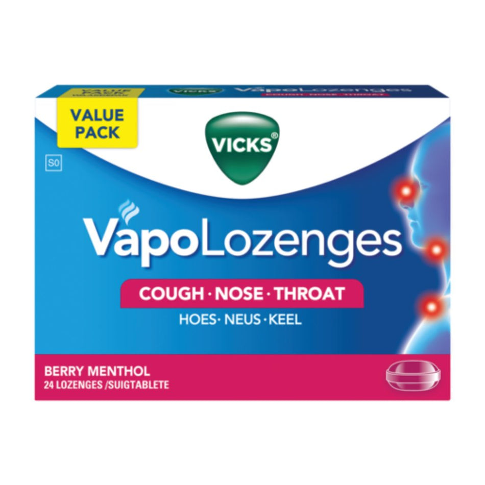 24'S Vicks Lozenges Berry