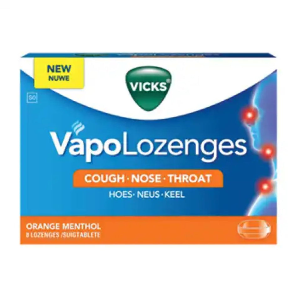 8'S Vicks Lozenges Orange Menthol